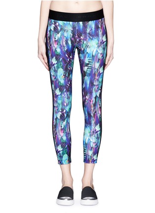 Main View - Click To Enlarge - 72993 - Compass' chrome print cropped leggings