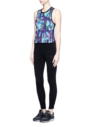 Figure View - Click To Enlarge - 72993 - 'Crescent' chrome print cropped top