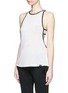 Front View - Click To Enlarge - 72993 - 'Vortex' double layer racerback sleeveless tank top