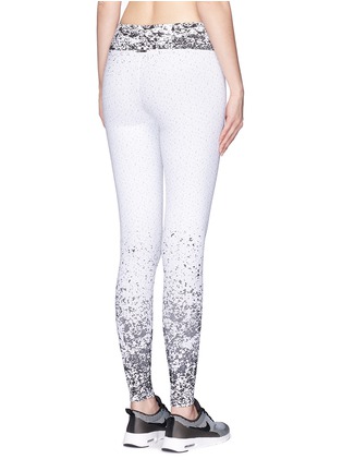 Back View - Click To Enlarge - 72993 - Pixelate jacquard cropped leggings