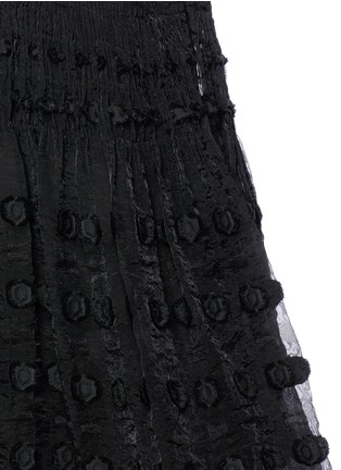 Detail View - Click To Enlarge - MAME - Polka dot fil coupé gauze mini dress