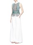 Figure View - Click To Enlarge - MAME - Fringe tribal sleeveless knit top