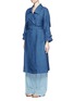 Front View - Click To Enlarge - MAME - Linen chambray trench coat