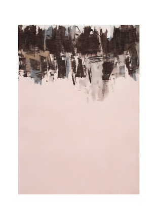 Main View - Click To Enlarge - FRANCO FERRARI - 'Rieti' paint stroke print modal-linen-silk scarf
