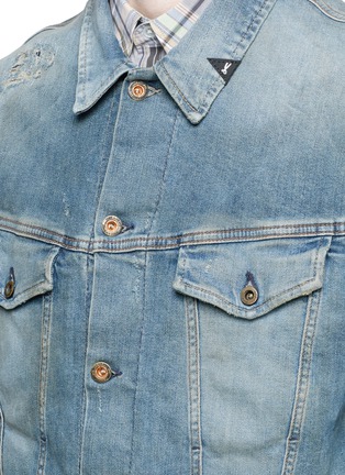 Detail View - Click To Enlarge - DENHAM - 'Amsterdam' stretch selvedge denim jacket