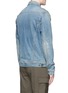 Back View - Click To Enlarge - DENHAM - 'Amsterdam' stretch selvedge denim jacket