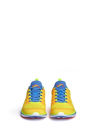 Front View - Click To Enlarge - ATHLETIC PROPULSION LABS - 'TECHLOOM PRO' NEON KNIT SNEAKERS