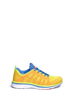 Main View - Click To Enlarge - ATHLETIC PROPULSION LABS - 'TECHLOOM PRO' NEON KNIT SNEAKERS