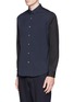 Front View - Click To Enlarge - THEORY - 'Zack PS CB' colourblock poplin shirt