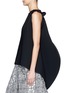 Detail View - Click To Enlarge - MATICEVSKI - 'Objectify' volume back ruffle sleeve sleeveless top