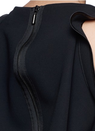Detail View - Click To Enlarge - MATICEVSKI - 'Objectify' volume back ruffle sleeve sleeveless top
