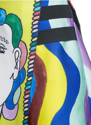 Detail View - Click To Enlarge - CHICTOPIA - Illustration rainbow neoprene skirt