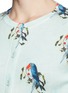 Detail View - Click To Enlarge - ALICE & OLIVIA - 'Parrots in Paradise' fine knit cropped cardigan