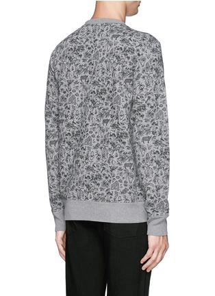 Back View - Click To Enlarge - PS PAUL SMITH - Forest animal print sweatshirt