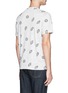 Back View - Click To Enlarge - PS PAUL SMITH - Eye jacquard T-shirt