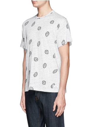 Front View - Click To Enlarge - PS PAUL SMITH - Eye jacquard T-shirt