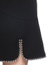 Detail View - Click To Enlarge - ALEXANDER WANG - Ball chain trim virgin wool skirt