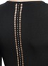 Detail View - Click To Enlarge - ALEXANDER WANG - Ball chain trim stretch knit sweater
