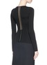 Back View - Click To Enlarge - ALEXANDER WANG - Ball chain trim stretch knit sweater