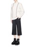 Figure View - Click To Enlarge - ALEXANDER WANG - Hand crochet ball chain lambswool sweater