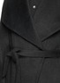 Detail View - Click To Enlarge - ACNE STUDIOS - 'Emera' belted luxe wool felt wrap coat