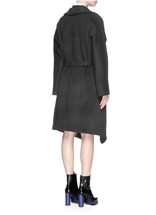 Back View - Click To Enlarge - ACNE STUDIOS - 'Emera' belted luxe wool felt wrap coat