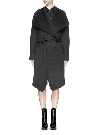 Main View - Click To Enlarge - ACNE STUDIOS - 'Emera' belted luxe wool felt wrap coat