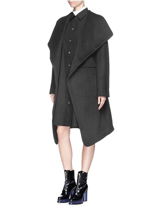 Figure View - Click To Enlarge - ACNE STUDIOS - 'Emera' belted luxe wool felt wrap coat