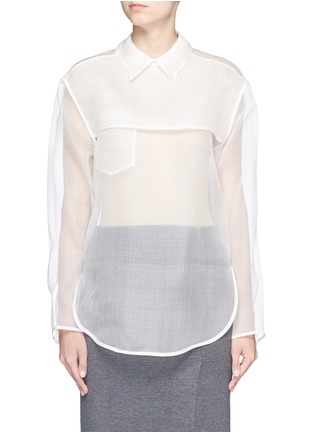 Main View - Click To Enlarge - ACNE STUDIOS - 'Tino' sheer organza blouse