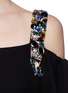 Detail View - Click To Enlarge - CHLOÉ - Jewelled cold shoulder silk ruffle gown