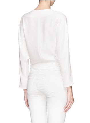 Back View - Click To Enlarge - CHLOÉ - Side tie wrap top