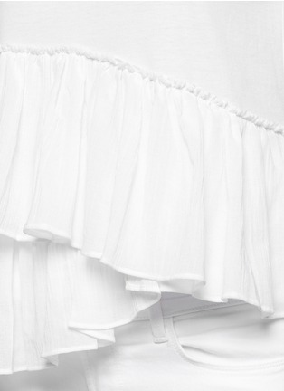 Detail View - Click To Enlarge - CHLOÉ - Layered pleat hem T-shirt