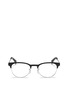 Main View - Click To Enlarge - RAY-BAN - Contrast brow bar metal optical glasses