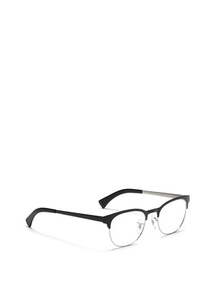 Figure View - Click To Enlarge - RAY-BAN - Contrast brow bar metal optical glasses