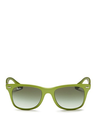 Main View - Click To Enlarge - RAY-BAN - 'Wayfarer Liteforce' matte thermoplastic sunglasses