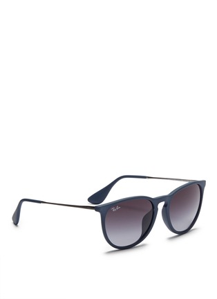 Figure View - Click To Enlarge - RAY-BAN - 'Erika' matte acetate frame wire temple sunglasses