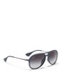 Figure View - Click To Enlarge - RAY-BAN - 'Alex' matte acetate aviator sunglasses