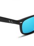 Detail View - Click To Enlarge - RAY-BAN - 'New Wayfarer Junior' matte plastic mirror sunglasses
