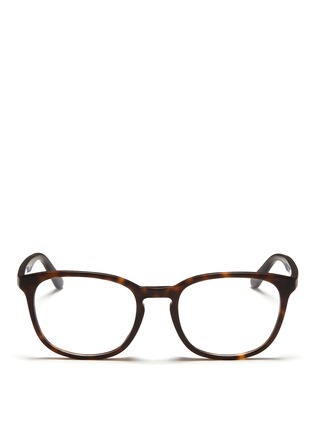 Main View - Click To Enlarge - RAY-BAN - Matte tortoiseshell acetate optical glasses
