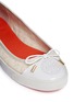 Detail View - Click To Enlarge - TORY BURCH - Skyler quilted canvas flats