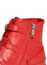 Detail View - Click To Enlarge - ASH - Virgin buckled leather sneakers