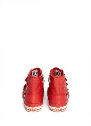Back View - Click To Enlarge - ASH - Virgin buckled leather sneakers