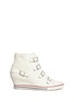 Main View - Click To Enlarge - ASH - United leather wedge sneakers