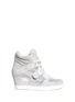 Main View - Click To Enlarge - ASH - Cool Mesh suede wedge sneakers