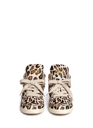 Figure View - Click To Enlarge - ASH - Zoo leopard print studded high top sneakers