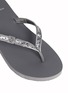 Detail View - Click To Enlarge - TORY BURCH - Carey glitter bow flip-flops