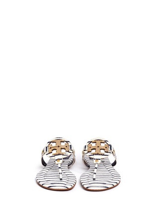 Figure View - Click To Enlarge - TORY BURCH - Miller 2 snake embossed striped sandals