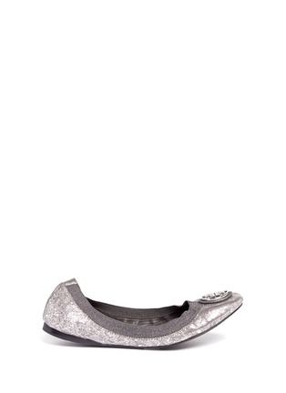 Main View - Click To Enlarge - TORY BURCH - Caroline 2 metallic leather ballet flats 