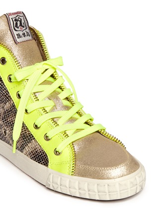 Detail View - Click To Enlarge - ASH - Shake Bis snake embossed leather sneakers