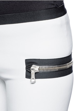 Detail View - Click To Enlarge - LES CHIFFONIERS - Classic stretch leather leggings
